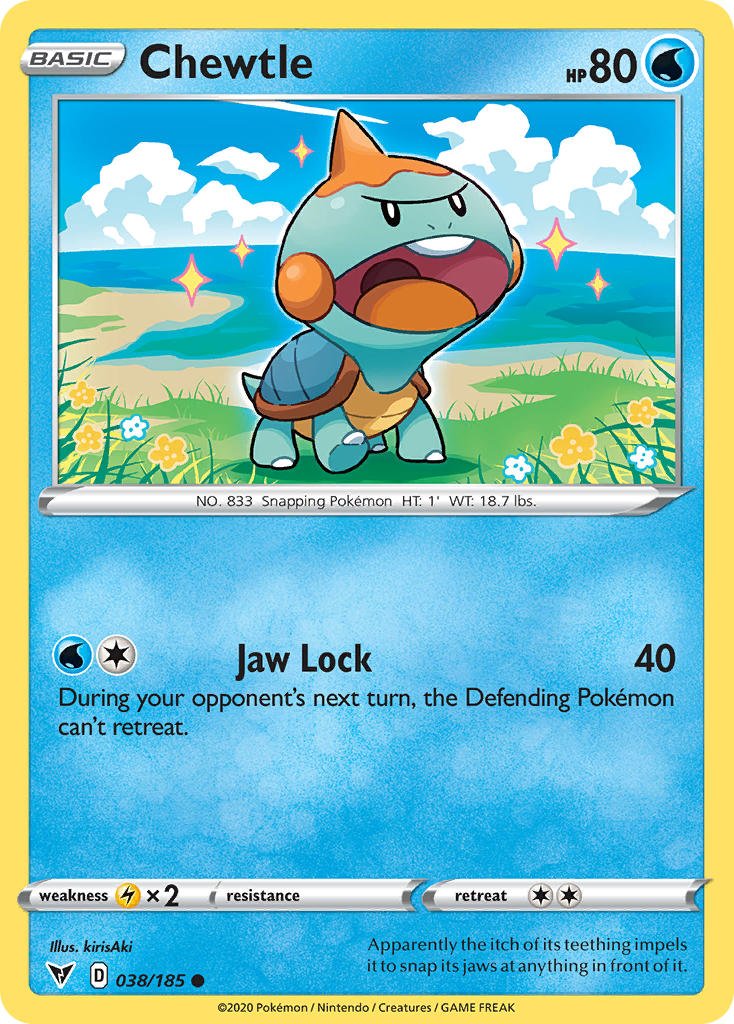 Chewtle (038/185) [Sword & Shield: Vivid Voltage] - Dark Crystal Cards