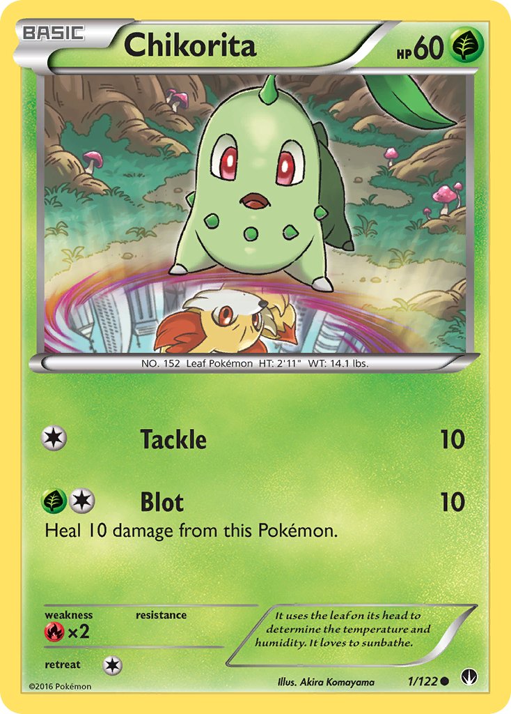 Chikorita (1/122) [XY: BREAKpoint] - Dark Crystal Cards