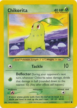 Chikorita (53/111) [Neo Genesis Unlimited] - Dark Crystal Cards