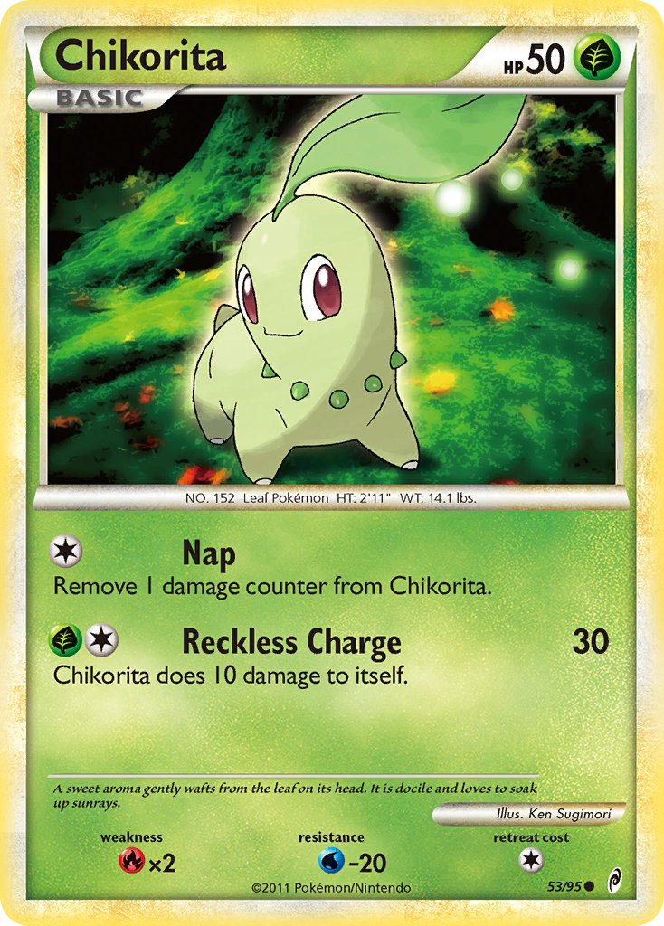 Chikorita (53/95) [HeartGold & SoulSilver: Call of Legends] - Dark Crystal Cards