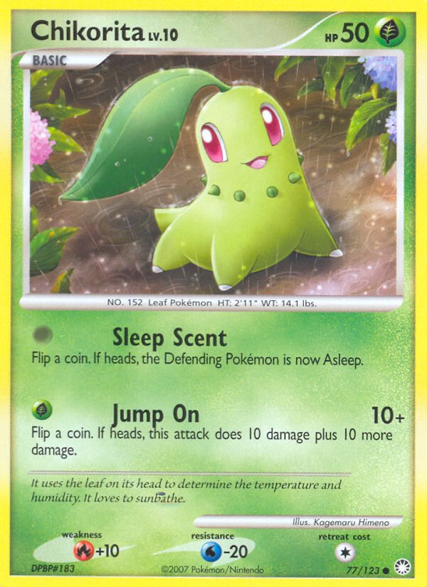 Chikorita (77/123) [Diamond & Pearl: Mysterious Treasures] - Dark Crystal Cards