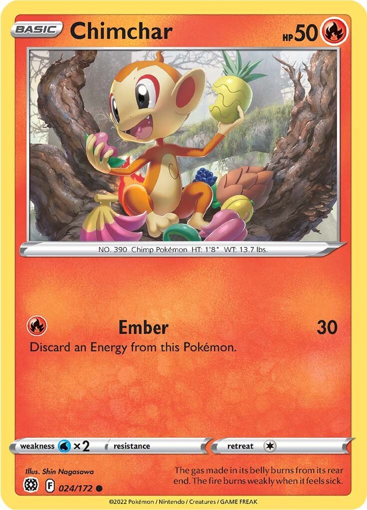 Chimchar (024/172) [Sword & Shield: Brilliant Stars] - Dark Crystal Cards