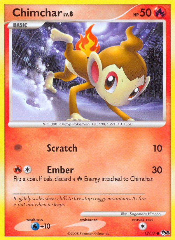 Chimchar (12/17) [POP Series 8] - Dark Crystal Cards