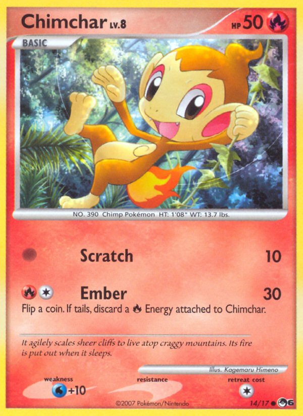 Chimchar (14/17) [POP Series 6] - Dark Crystal Cards