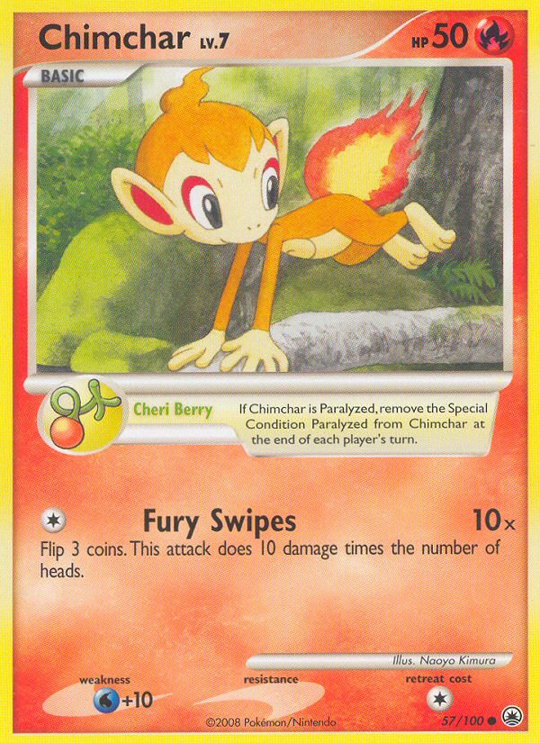 Chimchar (57/100) [Diamond & Pearl: Majestic Dawn] - Dark Crystal Cards