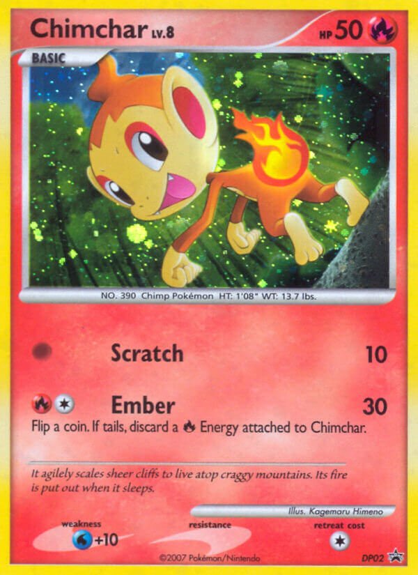 Chimchar (DP02) [Diamond & Pearl: Black Star Promos] - Dark Crystal Cards