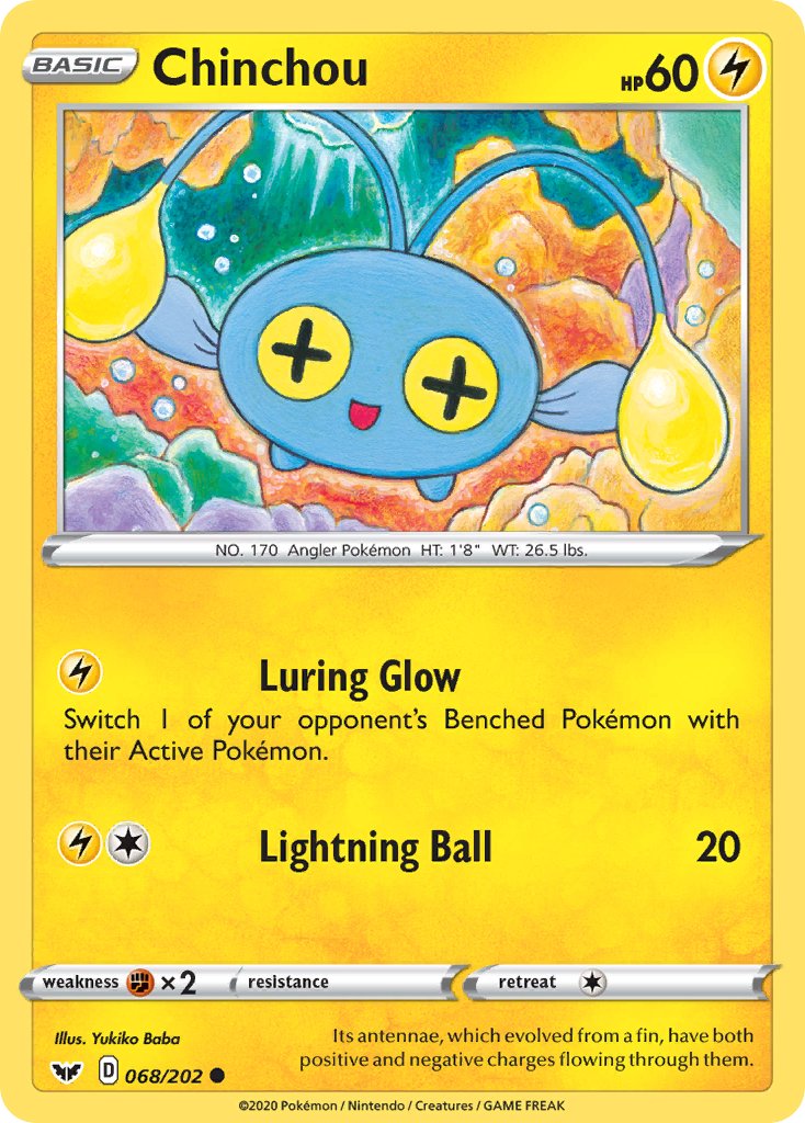 Chinchou (068/202) [Sword & Shield: Base Set] - Dark Crystal Cards