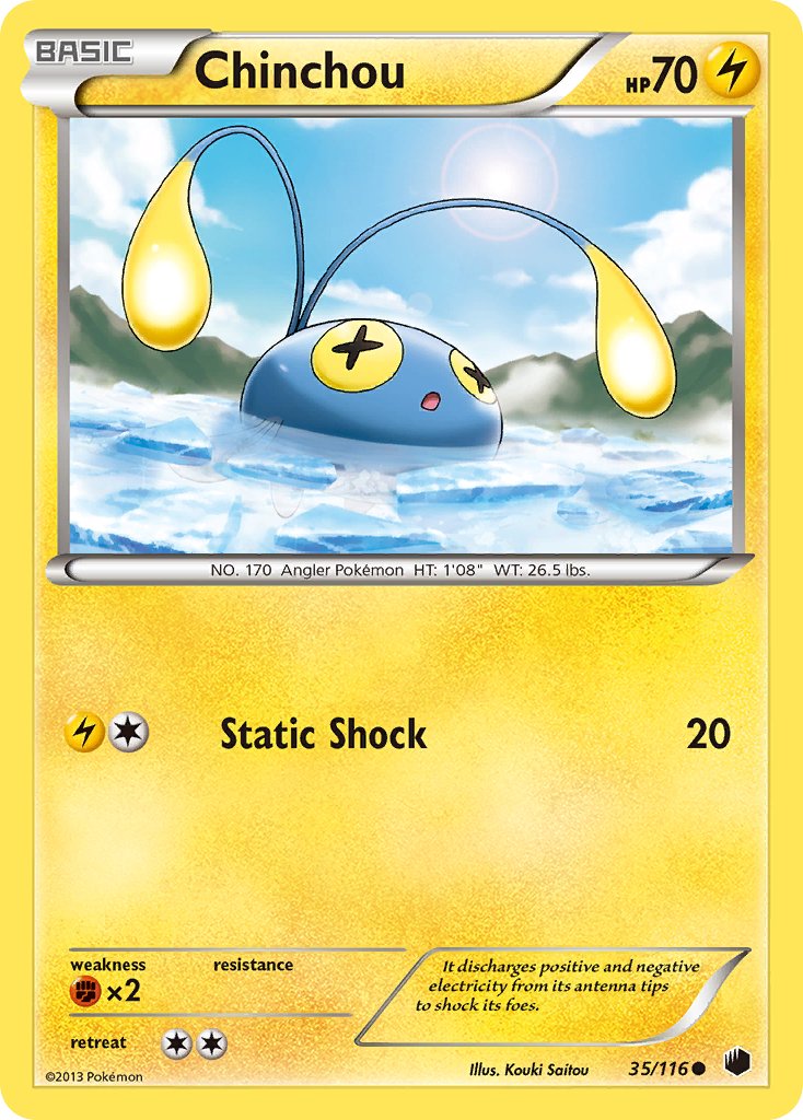 Chinchou (35/116) [Black & White: Plasma Freeze] - Dark Crystal Cards