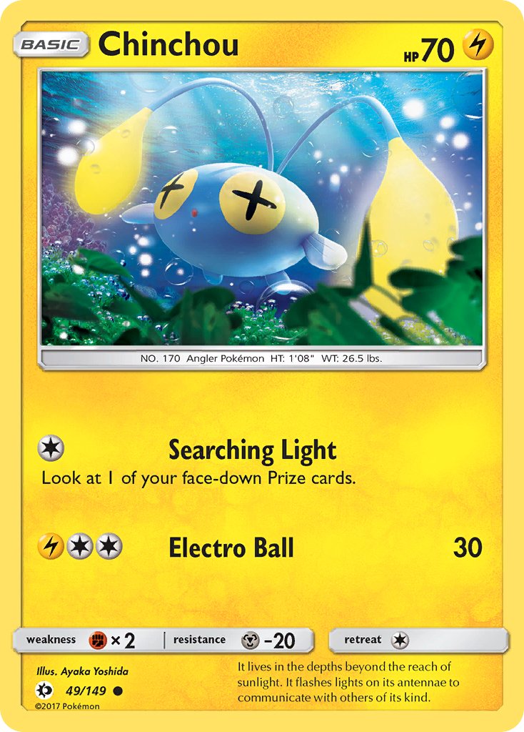 Chinchou (49/149) [Sun & Moon: Base Set] - Dark Crystal Cards