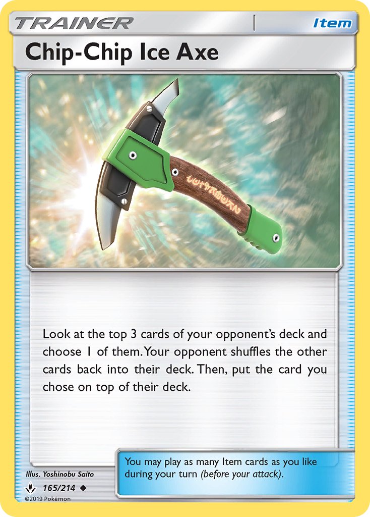 Chip - Chip Ice Axe (165/214) [Sun & Moon: Unbroken Bonds] - Dark Crystal Cards