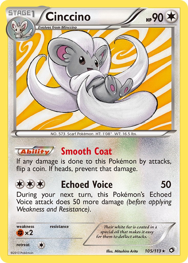 Cinccino (105/113) [Black & White: Legendary Treasures] - Dark Crystal Cards