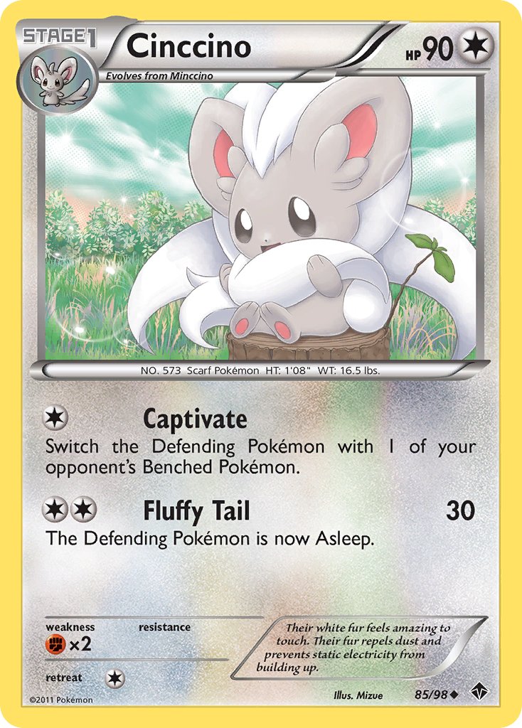 Cinccino (85/98) [Black & White: Emerging Powers] - Dark Crystal Cards