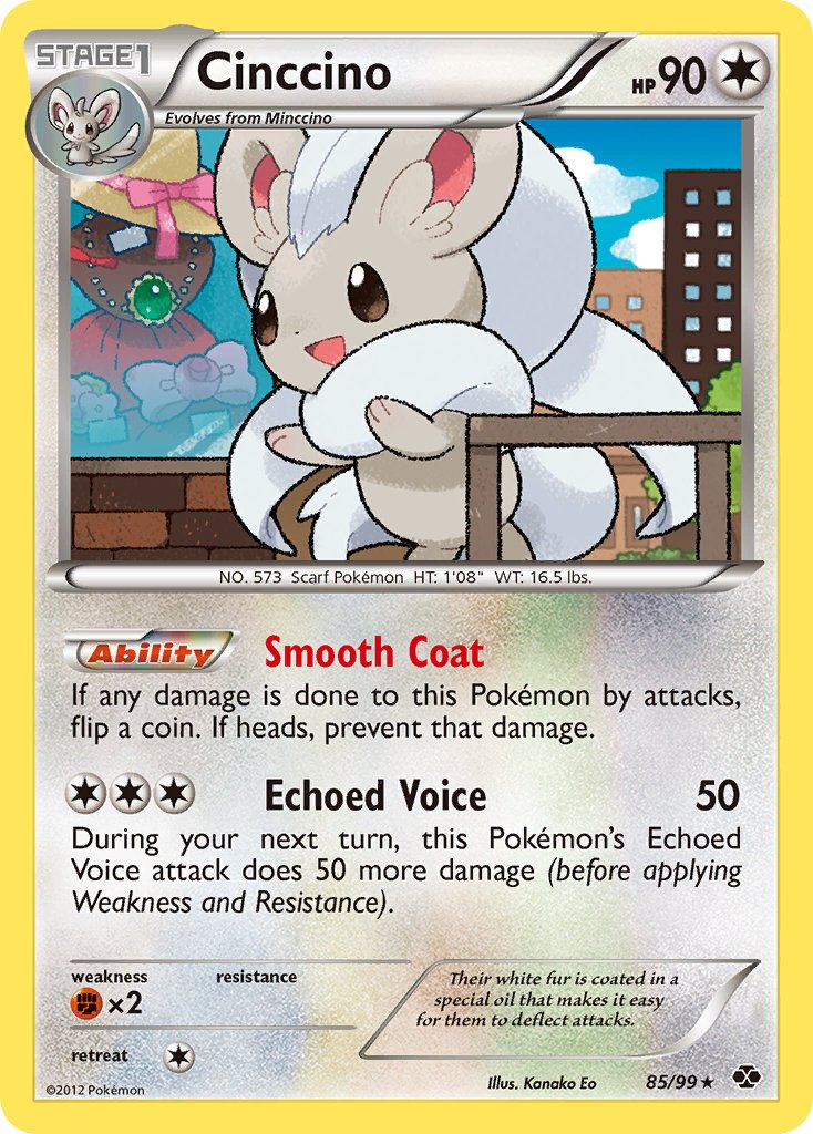 Cinccino (85/99) [Black & White: Next Destinies] - Dark Crystal Cards