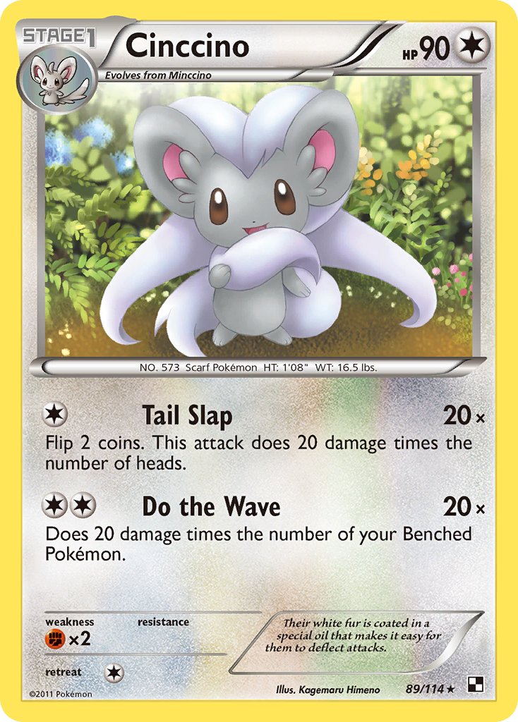 Cinccino (89/114) [Black & White: Base Set] - Dark Crystal Cards