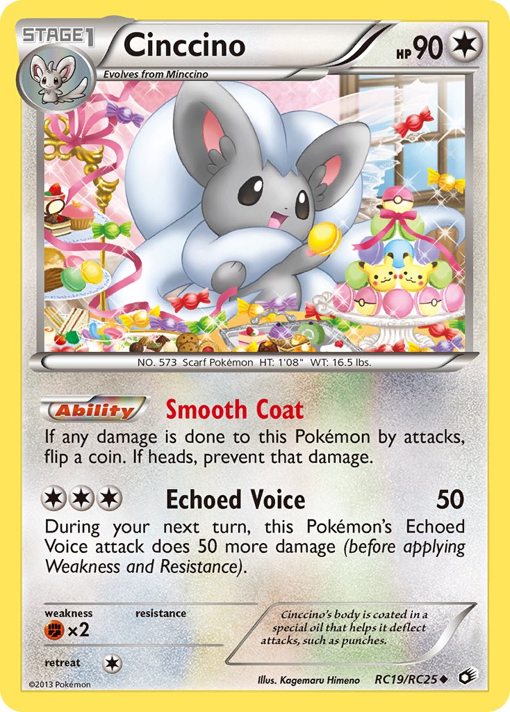 Cinccino (RC19/RC25) [Black & White: Legendary Treasures] - Dark Crystal Cards