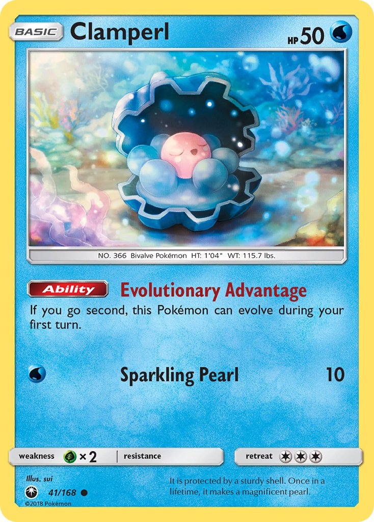 Clamperl (41/168) [Sun & Moon: Celestial Storm] - Dark Crystal Cards