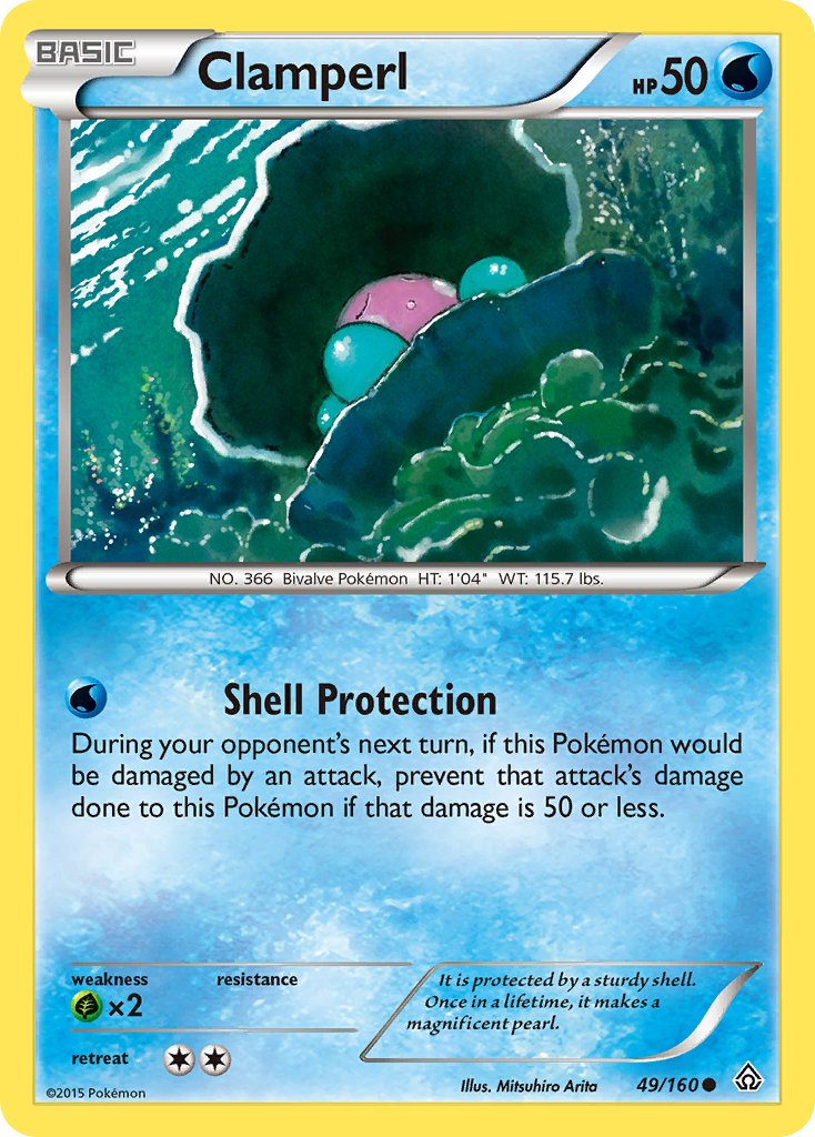 Clamperl (49/160) [XY: Primal Clash] - Dark Crystal Cards