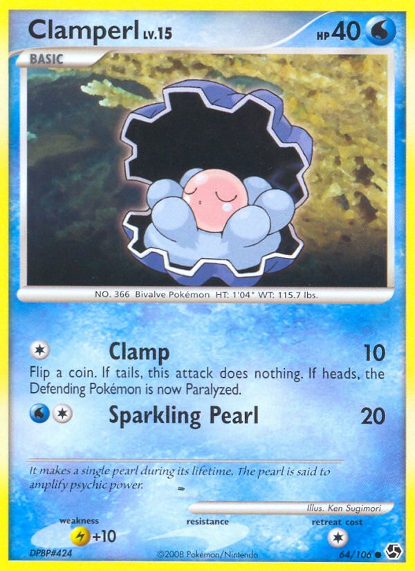 Clamperl (64/106) [Diamond & Pearl: Great Encounters] - Dark Crystal Cards