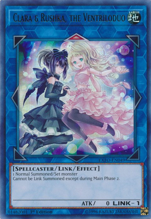 Clara & Rushka, the Ventriloduo [EXFO - EN049] Ultra Rare - Dark Crystal Cards