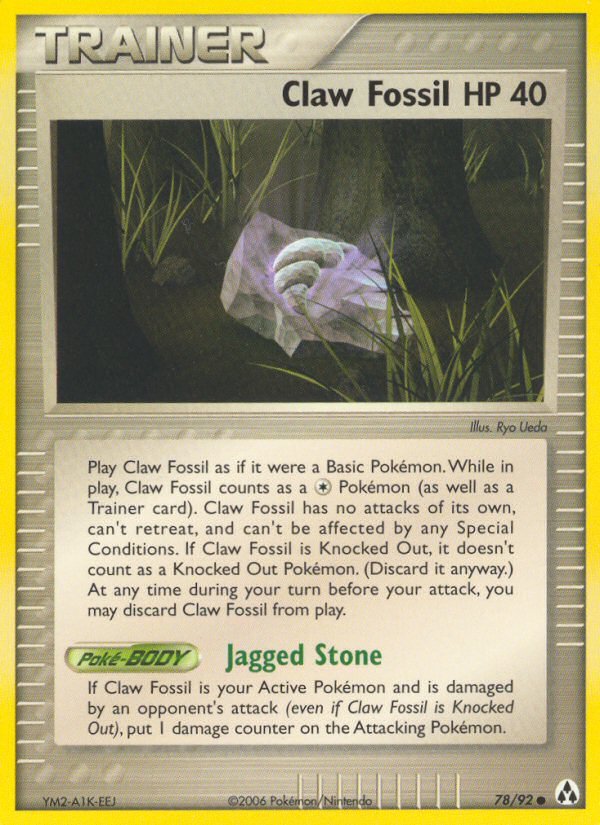 Claw Fossil (78/92) [EX: Legend Maker] - Dark Crystal Cards