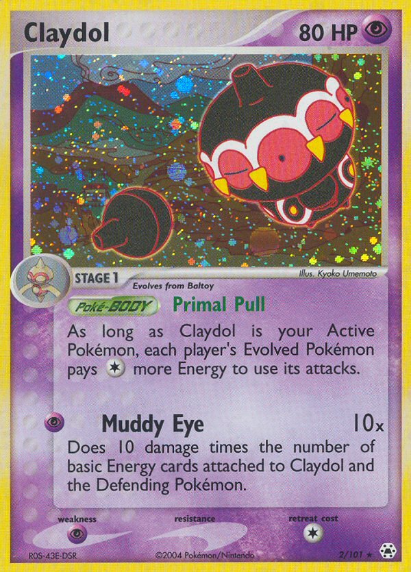 Claydol (2/101) [EX: Hidden Legends] - Dark Crystal Cards