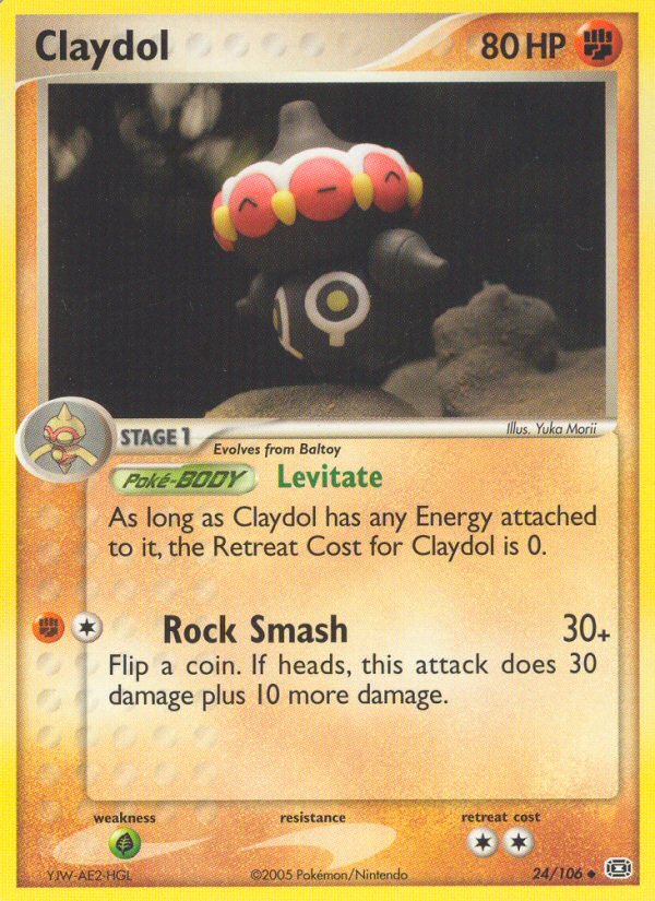 Claydol (24/106) [EX: Emerald] - Dark Crystal Cards