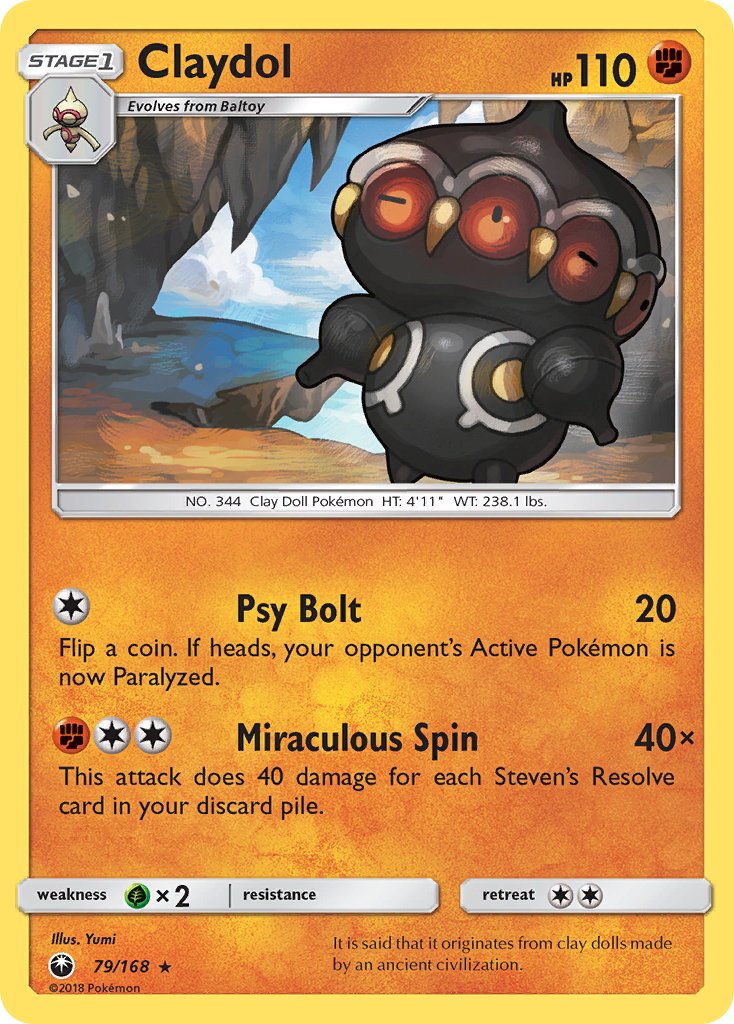 Claydol (79/168) [Sun & Moon: Celestial Storm] - Dark Crystal Cards