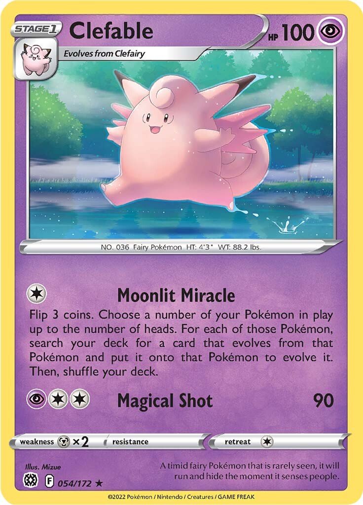 Clefable (054/172) [Sword & Shield: Brilliant Stars] - Dark Crystal Cards