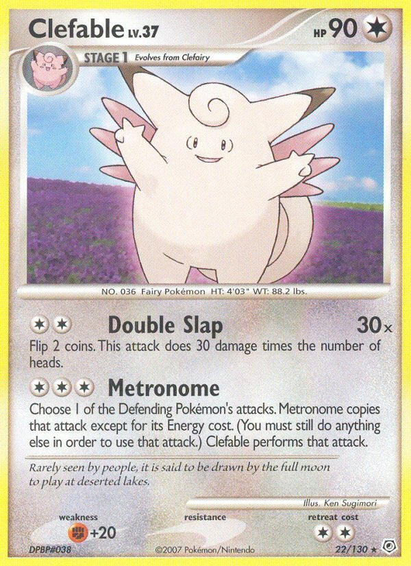 Clefable (22/130) [Diamond & Pearl: Base Set] - Dark Crystal Cards