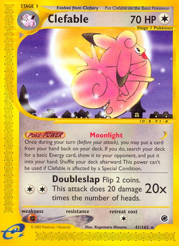 Clefable (41/165) [Expedition: Base Set] - Dark Crystal Cards