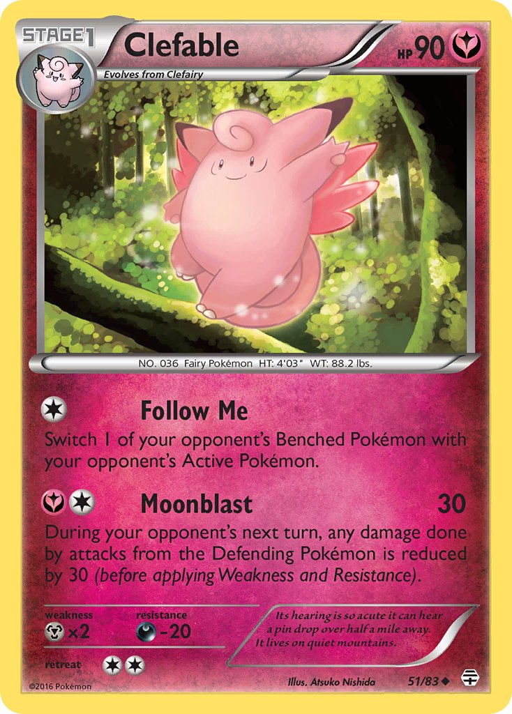 Clefable (51/83) [XY: Generations] - Dark Crystal Cards