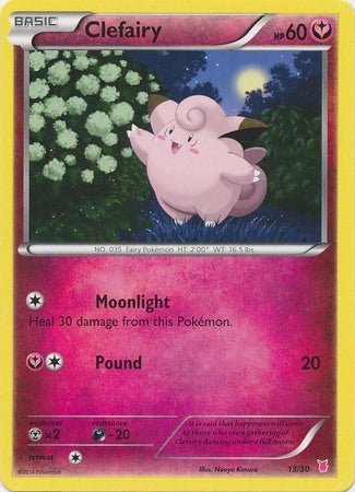 Clefairy (13/30) [XY: Trainer Kit 1 - Wigglytuff] - Dark Crystal Cards