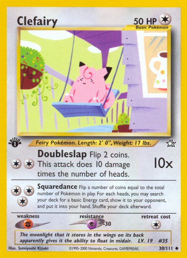 Clefairy (30/111) [Neo Genesis 1st Edition] - Dark Crystal Cards