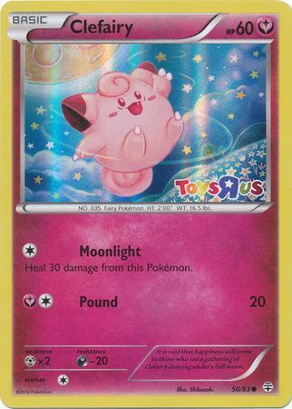 Clefairy (50/83) (Toys R Us Promo) [XY: Generations] - Dark Crystal Cards