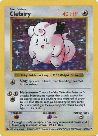 Clefairy (5/102) [Base Set Shadowless Unlimited] - Dark Crystal Cards