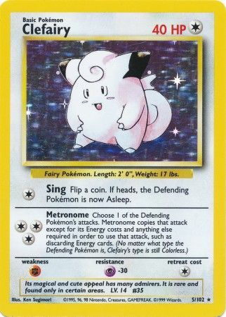 Clefairy (5/102) [Base Set Unlimited] - Dark Crystal Cards