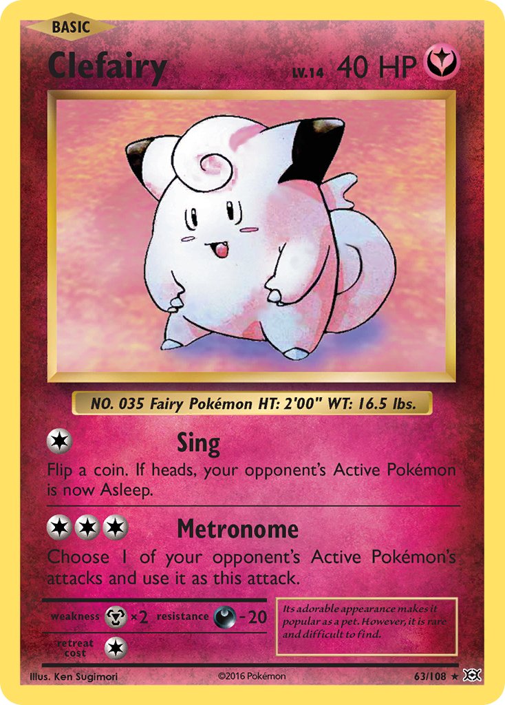 Clefairy (63/108) [XY: Evolutions] - Dark Crystal Cards