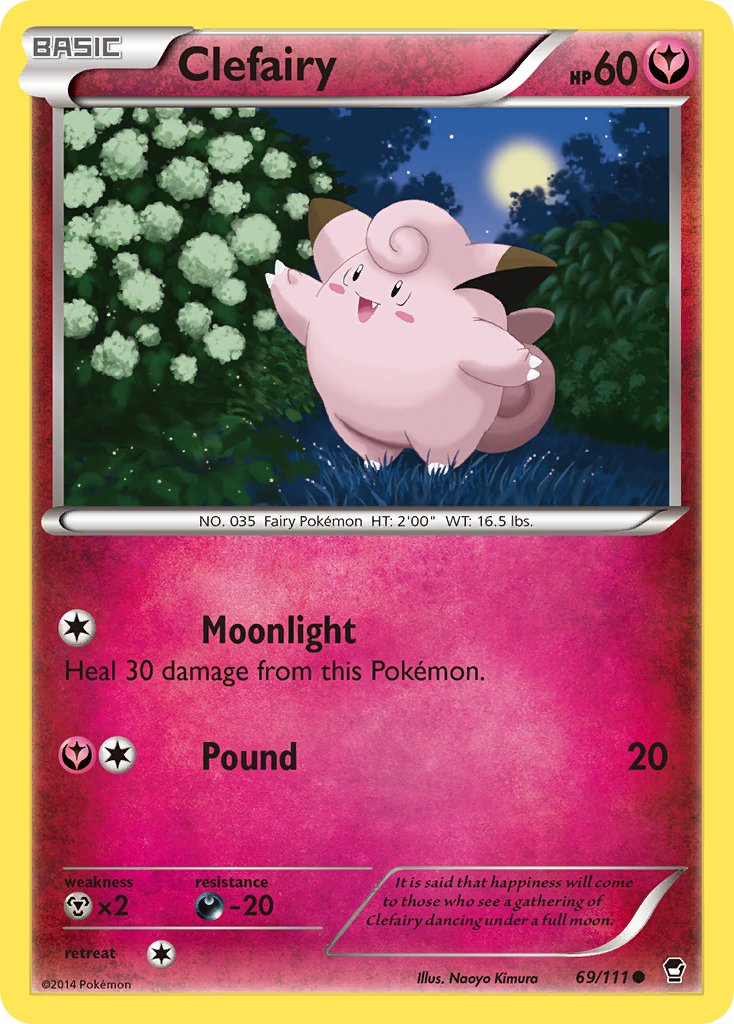 Clefairy (69/111) [XY: Furious Fists] - Dark Crystal Cards