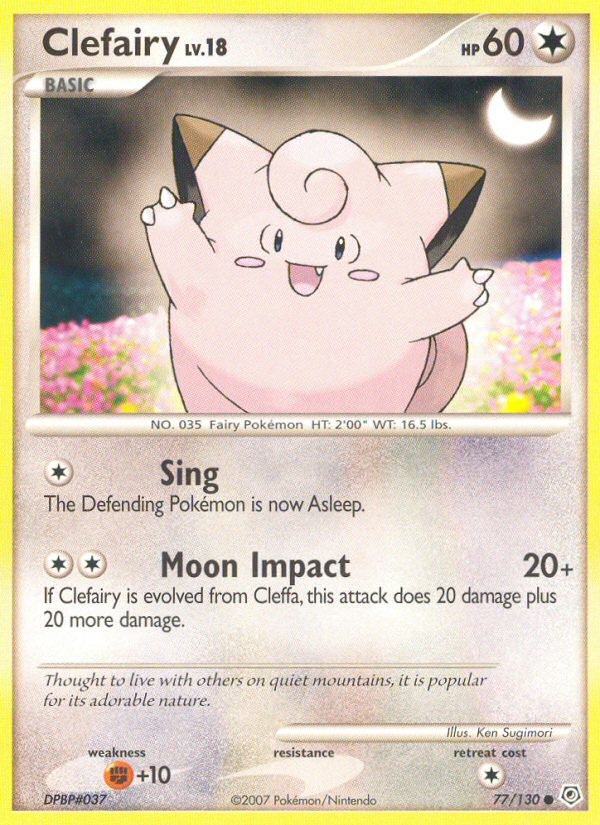 Clefairy (77/130) [Diamond & Pearl: Base Set] - Dark Crystal Cards