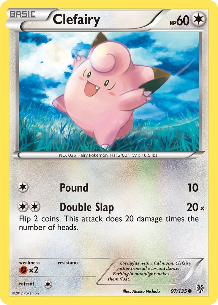 Clefairy (97/135) [Black & White: Plasma Storm] - Dark Crystal Cards