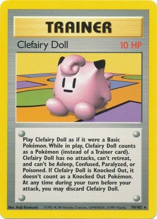 Clefairy Doll (70/102) [Base Set Unlimited] - Dark Crystal Cards