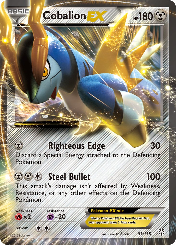 Cobalion EX (93/135) [Black & White: Plasma Storm] - Dark Crystal Cards