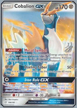 Cobalion GX (106/181) (Perfection - Henry Brand) [World Championships 2019] - Dark Crystal Cards