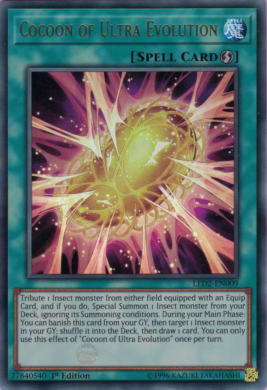 Cocoon of Ultra Evolution [LED2 - EN009] Ultra Rare - Dark Crystal Cards