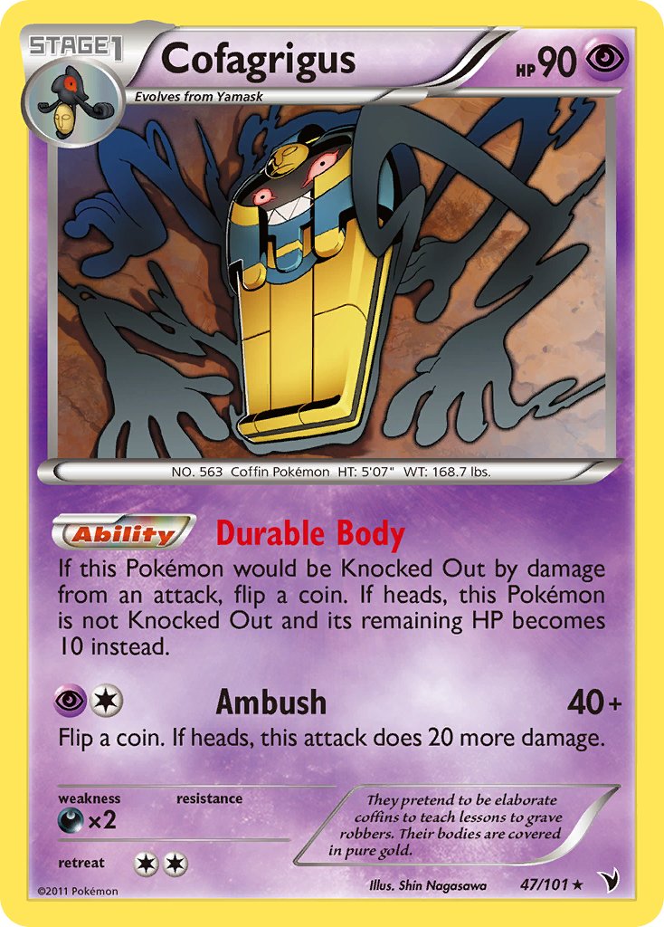 Cofagrigus (47/101) [Black & White: Noble Victories] - Dark Crystal Cards