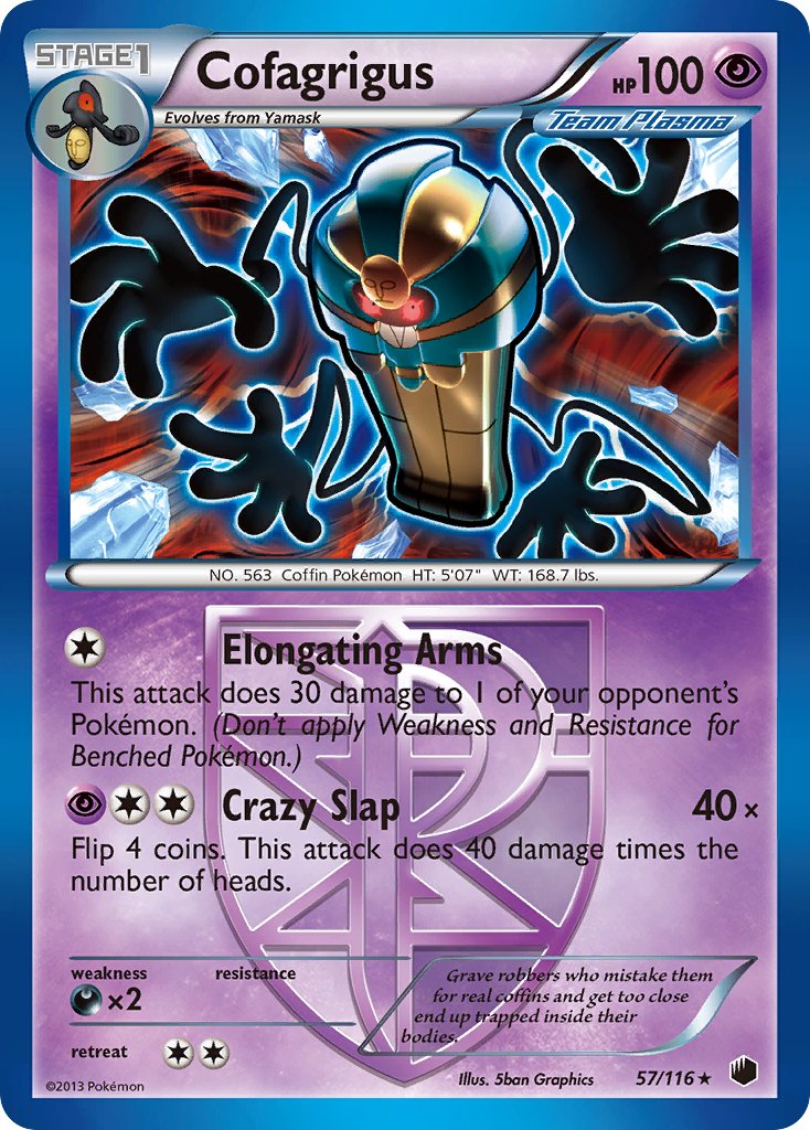 Cofagrigus (57/116) [Black & White: Plasma Freeze] - Dark Crystal Cards