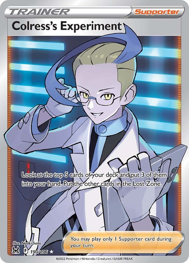 Colress's Experiment (190/196) [Sword & Shield: Lost Origin] - Dark Crystal Cards