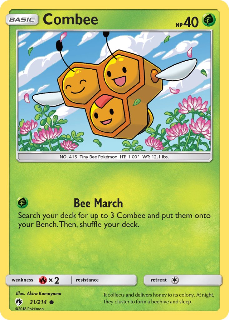 Combee (31/214) [Sun & Moon: Lost Thunder] - Dark Crystal Cards