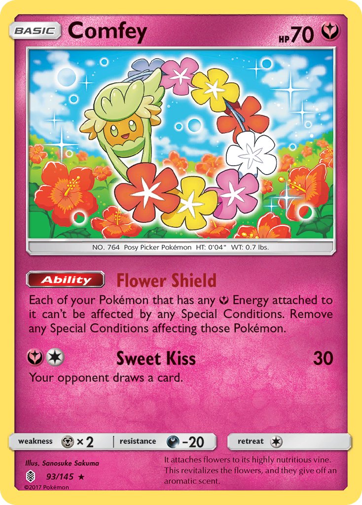 Comfey (93/145) [Sun & Moon: Guardians Rising] - Dark Crystal Cards