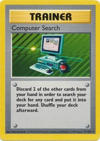 Computer Search (71/102) [Base Set Shadowless Unlimited] - Dark Crystal Cards